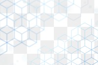 Png background with blue cube patterns