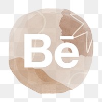 Behance app icon png with a watercolor graphic effect. 2 AUGUST 2021 - BANGKOK, THAILAND