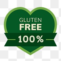 Png gluten free business logo food packaging sticker