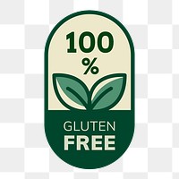 Png gluten free business logo food packaging sticker