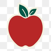 Apple png organic badge sticker  for products packaging