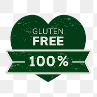 Png gluten free business logo food packaging sticker