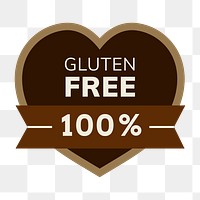 Png gluten free business logo food packaging sticker