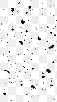 Png pattern of ink splatter transparent background