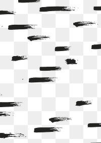 Png pattern of ink brush texture transparent background