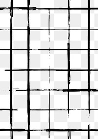 Png pattern of grid ink brush texture transparent background