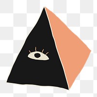 Eye of providence png occult Halloween witchcraft sticker