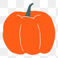 Pumpkin png occult Halloween witchcraft sticker