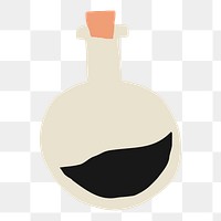 Round bottom flask png occult Halloween witchcraft sticker