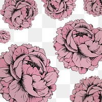 Pink rose png pattern background background