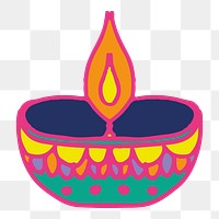 Indian png rangoli colorful candle element