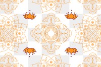 Png Indian mandala pattern transparent
