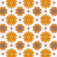 Marigold flower png pattern Diwali festival transparent background