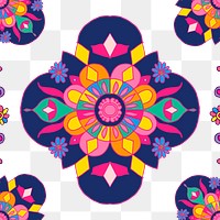 Diwali Indian mandala png pattern transparent background