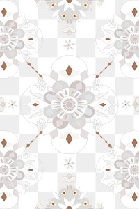 Indian Mandala pattern png floral background