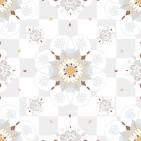 Mandala oriental pattern png transparent background