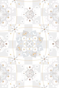 Mandala floral pattern png transparent background