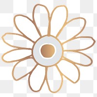 Gold Mandala pattern sticker png Indian symbol