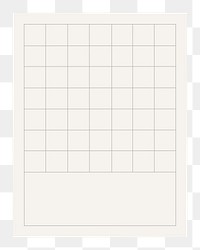 Blank white grid memo vector design sticker