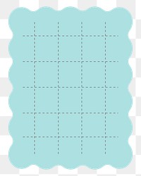 Blank pastel blue notepad png design sticker