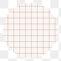 Blank circle grid notepad design sticker