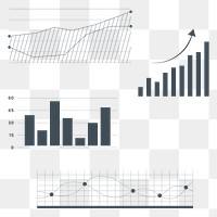 Marketing data analysis graph png infographic