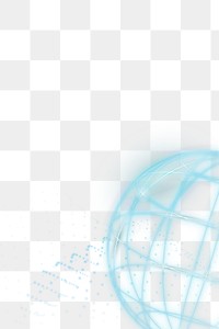 Global network connection png transparent background