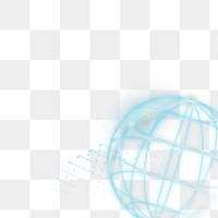 Global network connection png transparent background