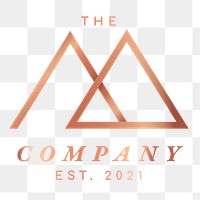 Simple business logo png triangles icon design