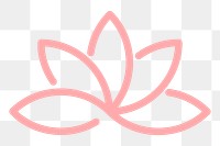 Spa business logo png lotus icon design