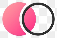 Business logo png pink and black circle icon design