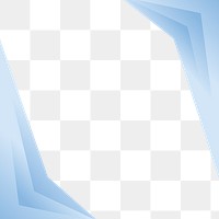 Blue gradient frame transparent background png for business