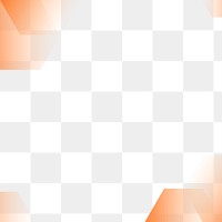 Orange frame transparent background png