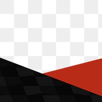 Red and black border transparent background png f