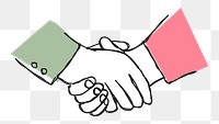 Colorful hand drawn partnership transparent png clipart