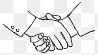 Minimal hand drawn partnership transparent clipart