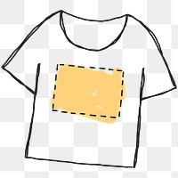 Yellow color design t-shirt transparent png