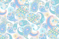 Pastel paisley pattern png transparent background