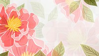 Hand-drawn png rose flower transparent background