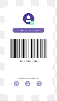 Png my barcode screen  digital payment for smartphone