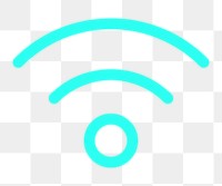 PNG WiFi user interface icon neon graphic