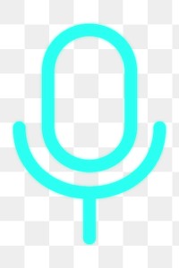 Png blue microphone icon user interface