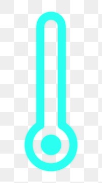 PNG blue thermometer transparent icon