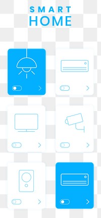PNG smart home user interface icon application 