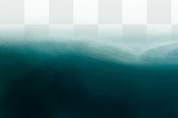 Ocean png watercolor border transparent background