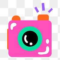 PNG funky camera icon transparent background