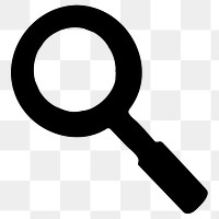 Png search mobile app icon magnifying glass simple flat style