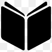 Png eBook mobile app icon in simple flat style