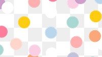 PNG polka dot pattern transparent background