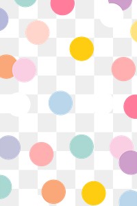 PNG polka dot pattern transparent background